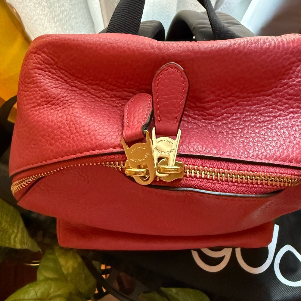 Coach Pink Leather Backpack - Picture 2 of 3